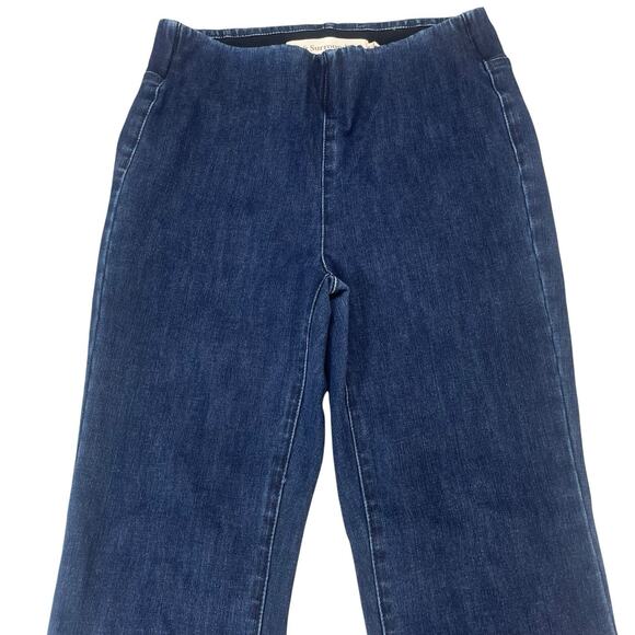 Soft Surroundings Ultimate Denim Pull-On Bootcut Jeans Womens XS Elastic Waist - Picture 2 of 12